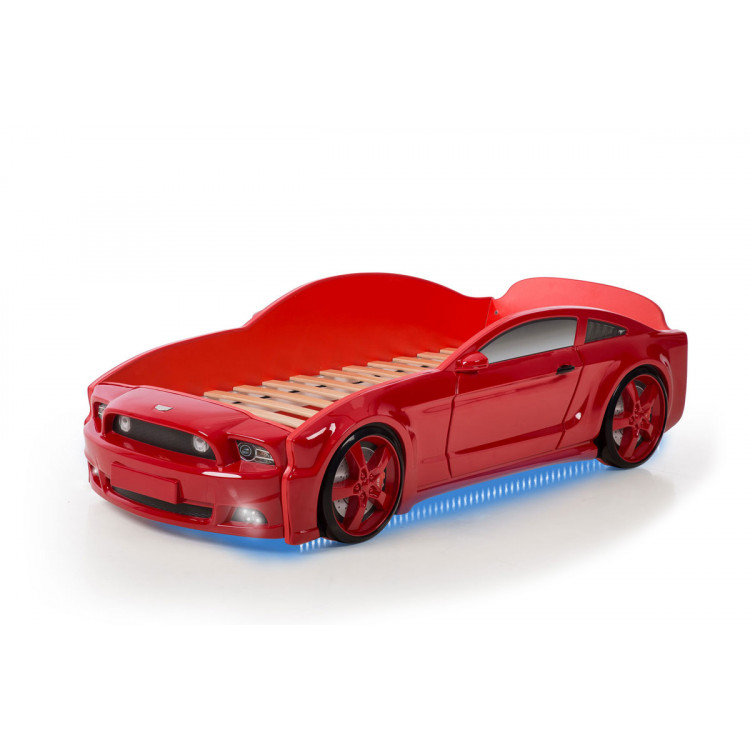 Mebelev auto postieľka MG 3D 170x74x54cm červená MG102
